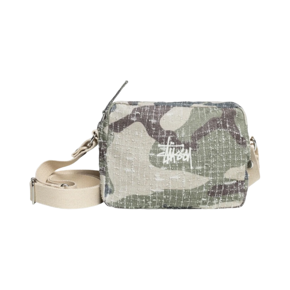 스투시 니들 펀치 사이드 파우치 카모(Stussy Needle Punch Side Pouch Camo)