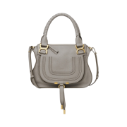 Chloe Marcie Small Double Carry Bag Cashmere Grey