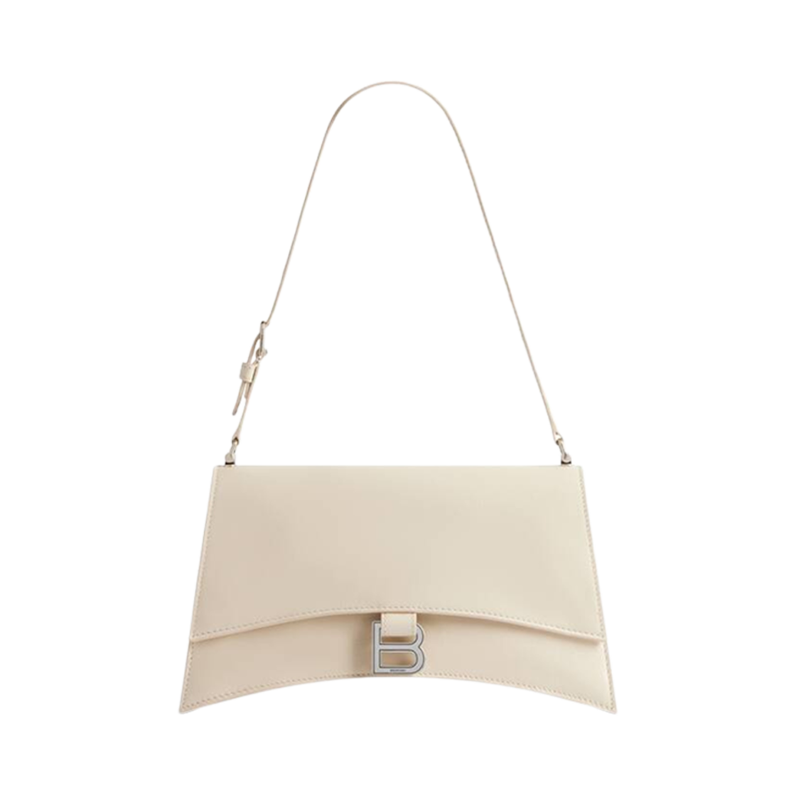 7657342AAR29224 Balenciaga Crush Small Sling Bag Beige