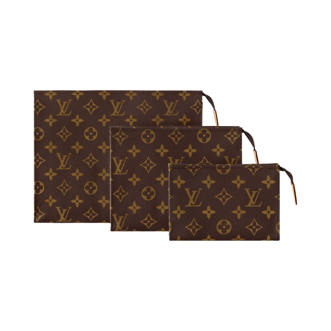 M47195 Louis Vuitton Trio Toilet Pouch Monogram Coated Canvas