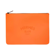 Hermes Large Neobain Flat Case Water-Repellent & Orange