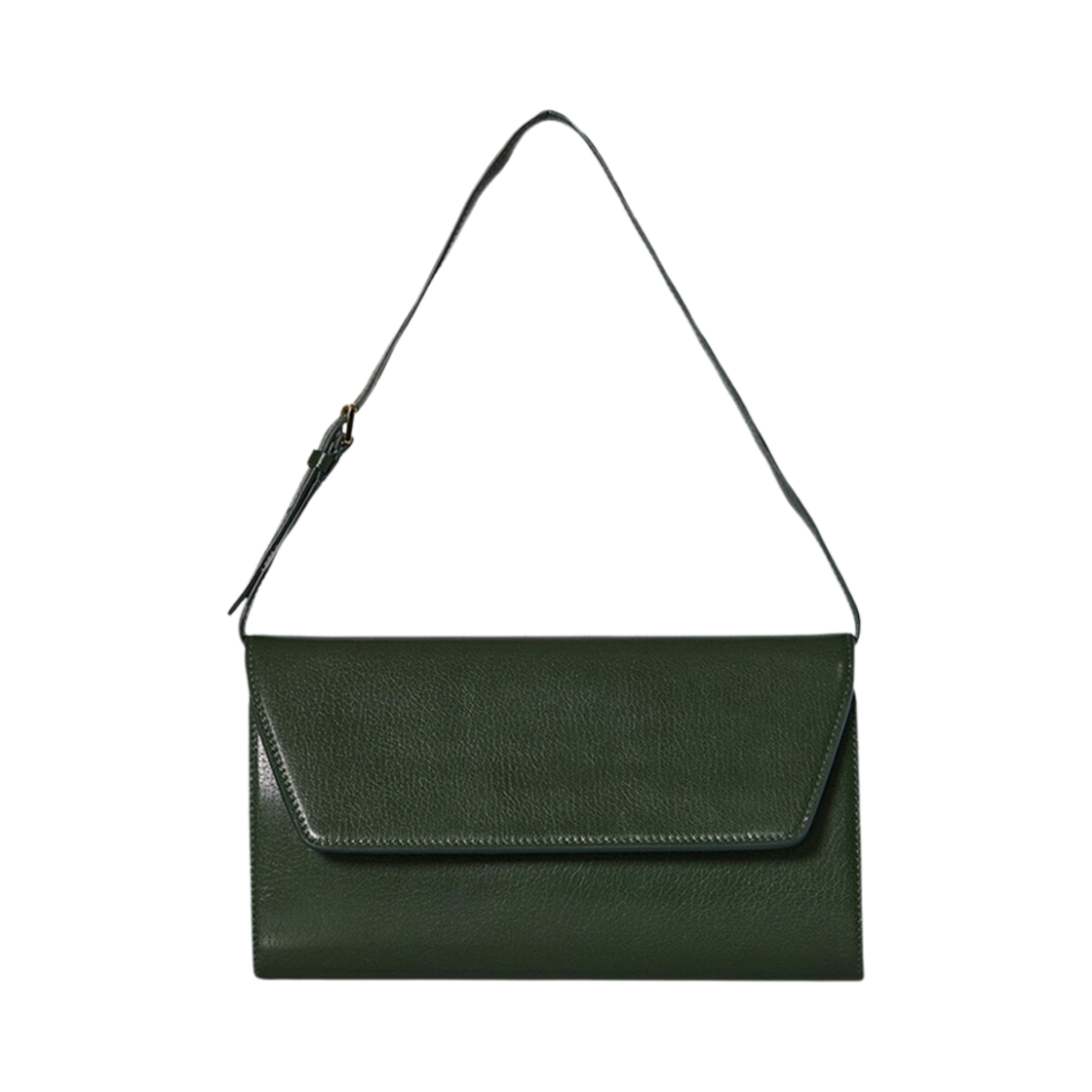 더 로우 이브닝 클러치 스무스 고트스킨 레더 씨위드 그린(The Row Evening Clutch in Smooth Goatskin Leather Seaweed Green)