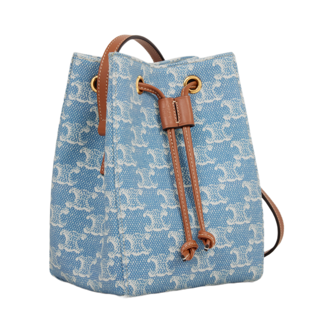 셀린느 마이크로 세일러 텍스타일 트리옹프 올오버 데님 화이트(Celine Micro Sailor in Textile with Triomphe All-Over Denim White) - 2