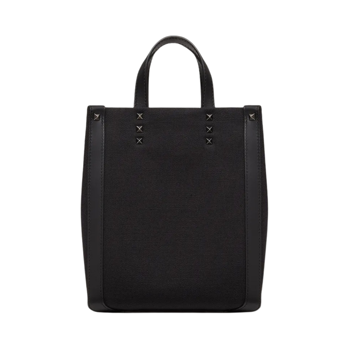 발렌티노 VLTN 에코랩 미니 캔버스 쇼퍼백 블랙 화이트(Valentino VLTN Ecolab Mini Canvas Shopper Bag Black White) - 3