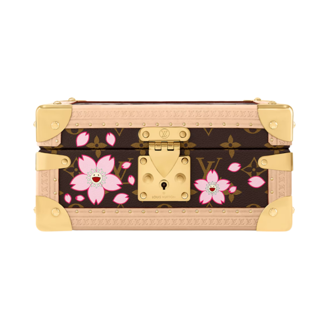 M14039 Louis Vuitton x Murakami Takashi Coffret Joaillerie Sakura Brown