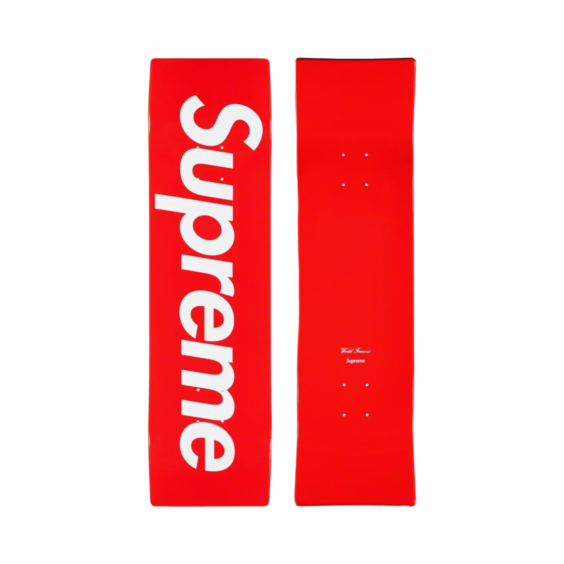 슈프림 언컷 박스로고 스케이트보드 덱 레드 - 22SS(Supreme Uncut Box Logo Skateboard Deck Red - 22SS)