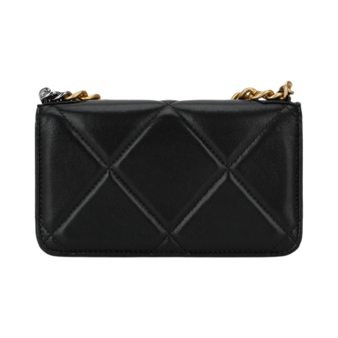 샤넬 19 체인 미니백 샤이니 램스킨 & 골드 메탈 블랙(Chanel 19 Clutch with Chain Shiny Lambskin & Gold Black) - 2