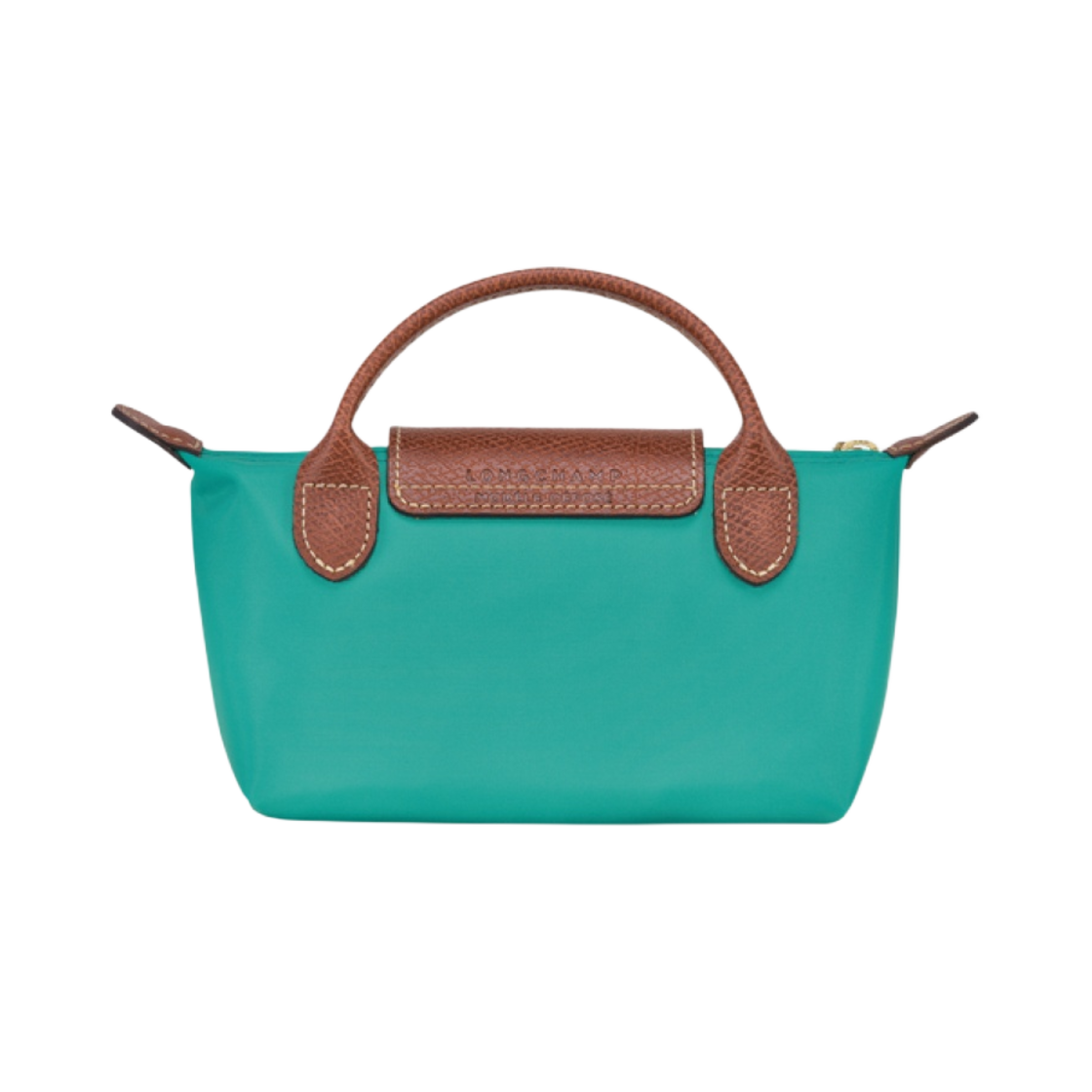 34175089P70 Longchamp Le Pliage Original Handle Pouch Blue Turquoise - #3