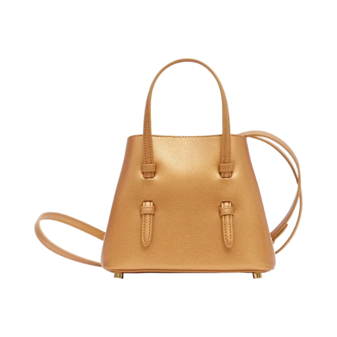 알라이아 메탈릭 고트스킨 미나 16 백 브라운(Alaia Mina 16 Bag in Metallic Goatskin Brown) - 3