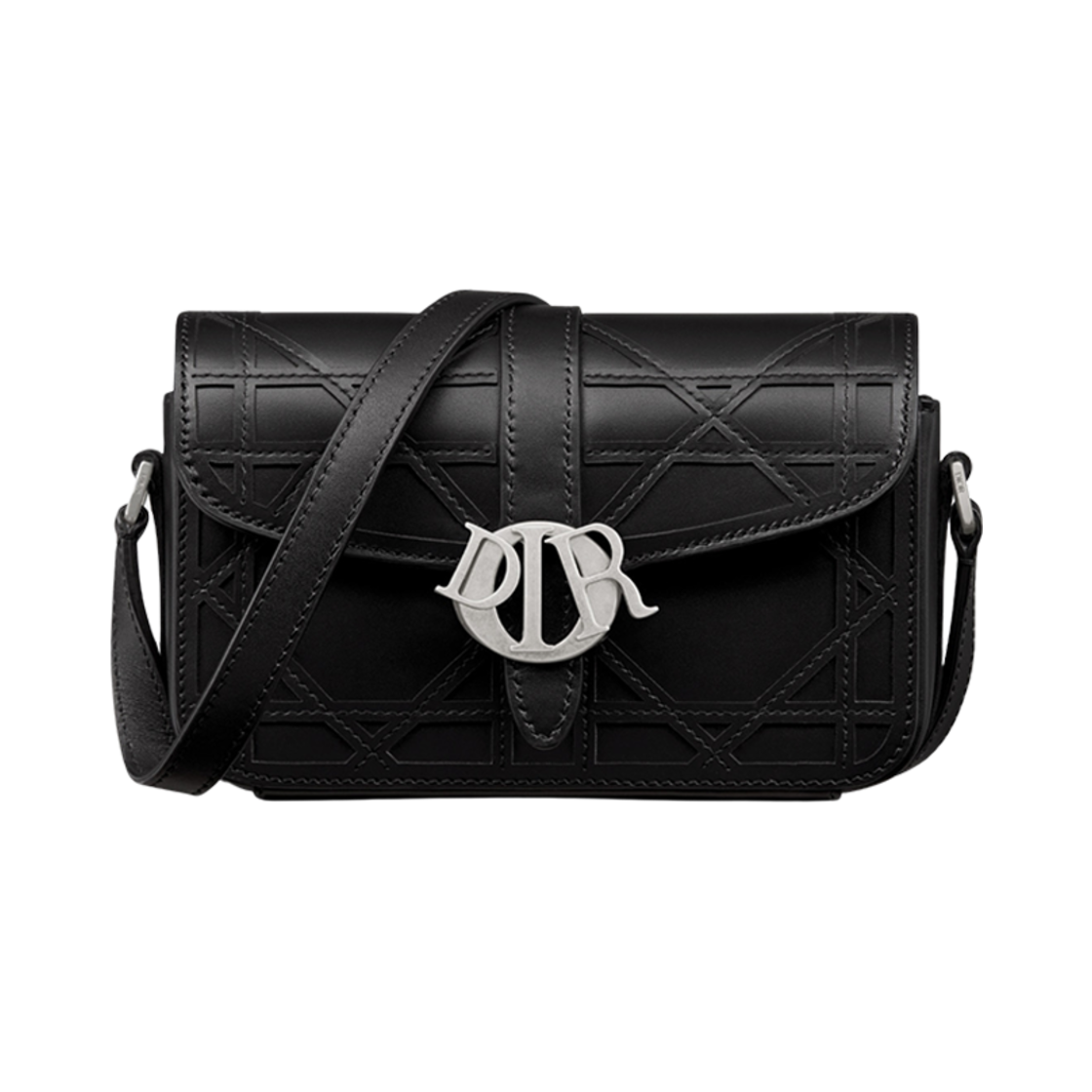 디올 라이트 디올 참 백 블랙 코스모 레더(Dior Mini Dior Charm Bag Black Cosmo Leather) - 1
