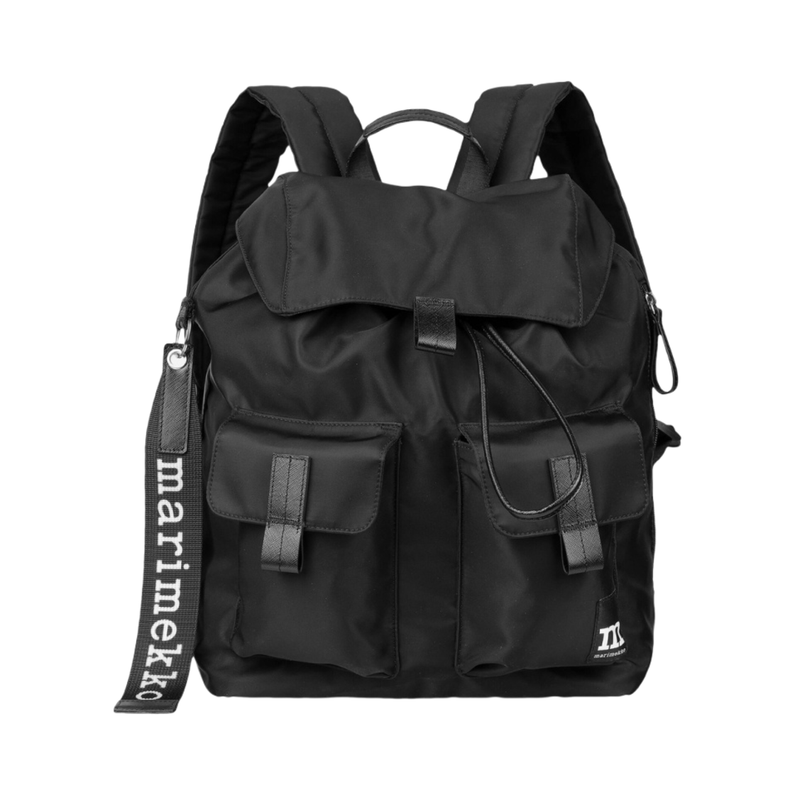 091198-009 Marimekko Everything Large Backpack Solid Black