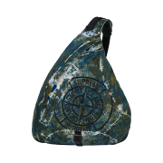 Supreme x Stone Island Painted Camo Nylon Shoulder Bag Dark Teal - 20FW