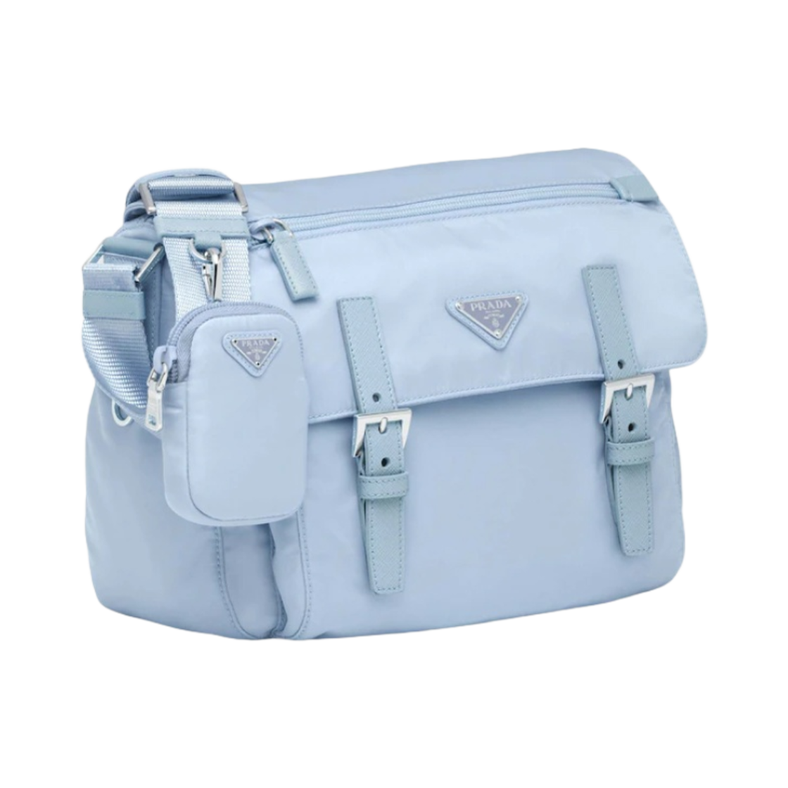 프라다 리나일론 숄더백 라이트 블루(Prada Re-Nylon Shoulder Bag Light Blue) - 2