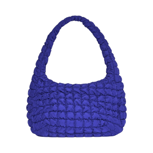 COS Quilted Oversized Shoulder Bag Blue
