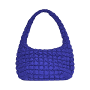 COS Quilted Oversized Shoulder Bag Blue