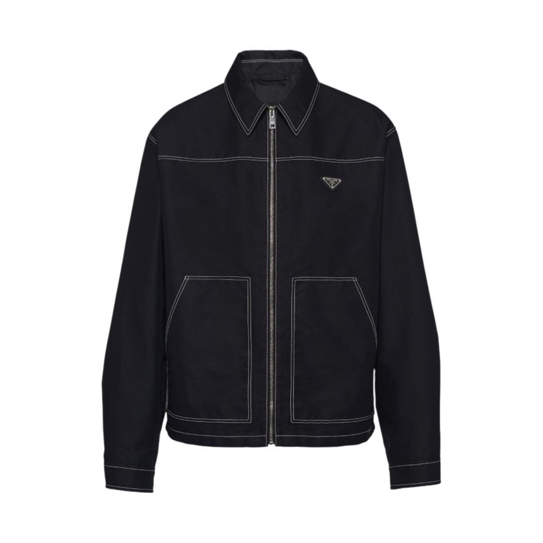 프라다 테크니컬 패브릭 블루종 자켓 블랙(Prada Technical Fabric Blouson Jacket Black) - 1