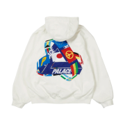 Palace Tri-Flag Hooded Jacket White - 21SS