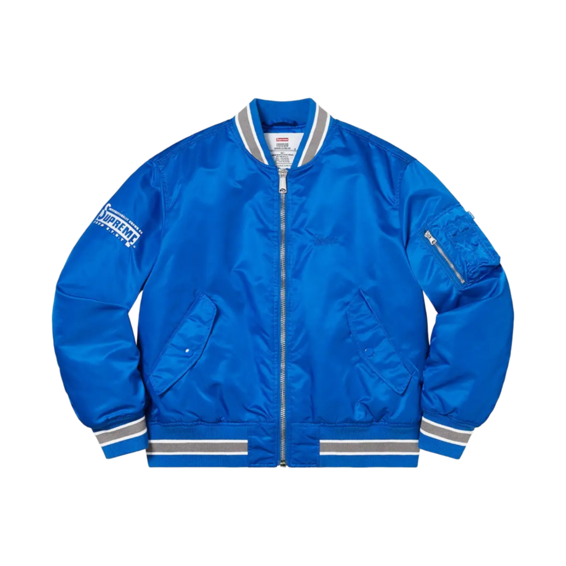슈프림 세컨드 투 논 MA-1 자켓 블루 - 22SS(Supreme Second To None MA-1 Jacket Blue - 22SS) - 2