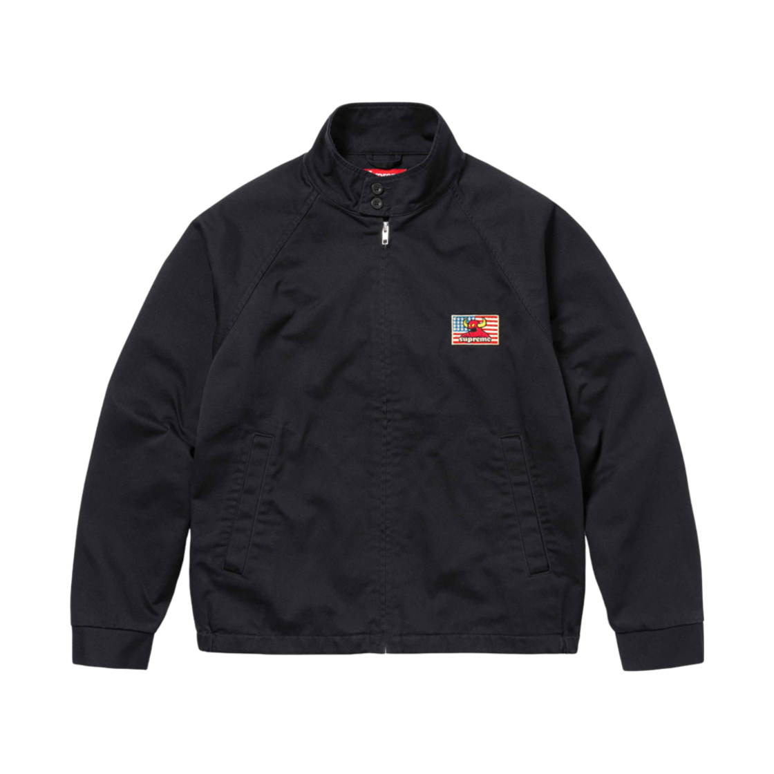 슈프림 x 토이 머신 해링턴 자켓 블랙 - 24SS