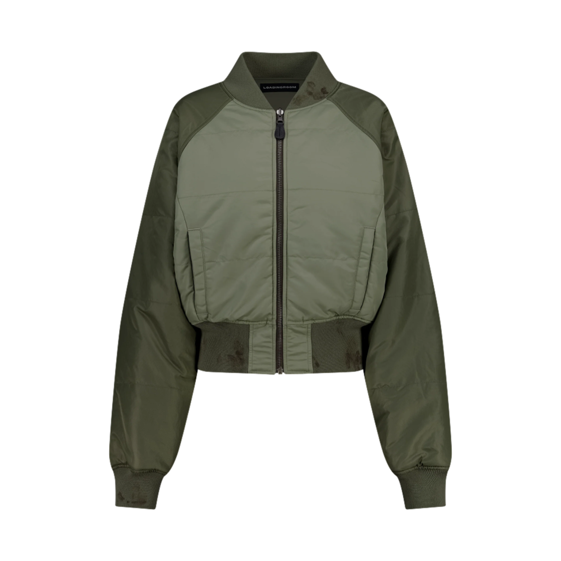 (W) 로딩룸 엠마 리버서블 봄버 자켓 카키((W) Loadingroom Emma Reversible Bomber Jacket Khaki)