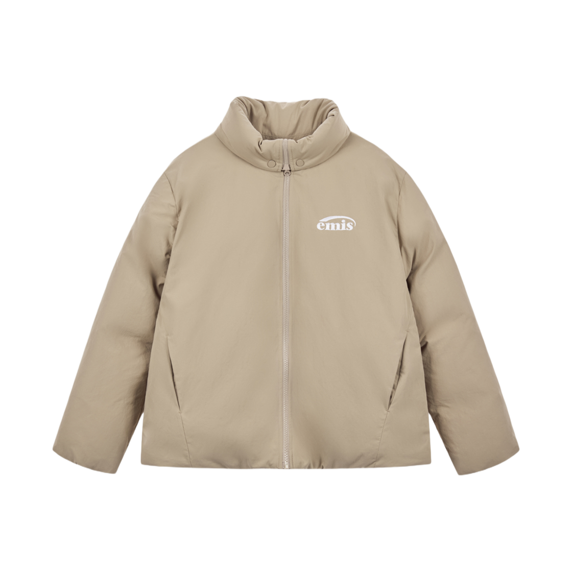 이미스 폴딩 넥 다운 자켓 베이지(Emis Folding Neck Down Jacket Beige)