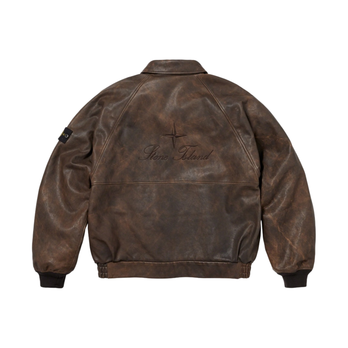 슈프림 x 스톤 아일랜드 레더 봄버 자켓 브라운 - 23FW(Supreme x Stone Island Leather Bomber Jacket Brown - 23FW) - 5