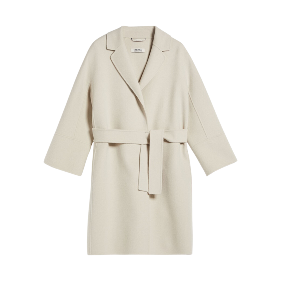 (W) S 막스마라 아로나 버진 울 코트 에크루((W) S Max Mara Arona Virgin Wool Coat Ecru) - 1