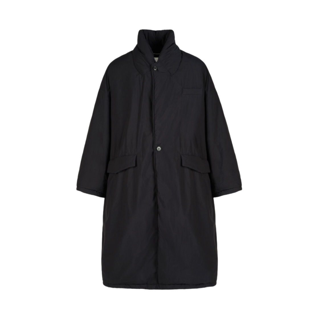 (W) 메종 마르지엘라 오버사이즈 코트 블랙((W) Maison Margiela Oversized Coat Black) - 1