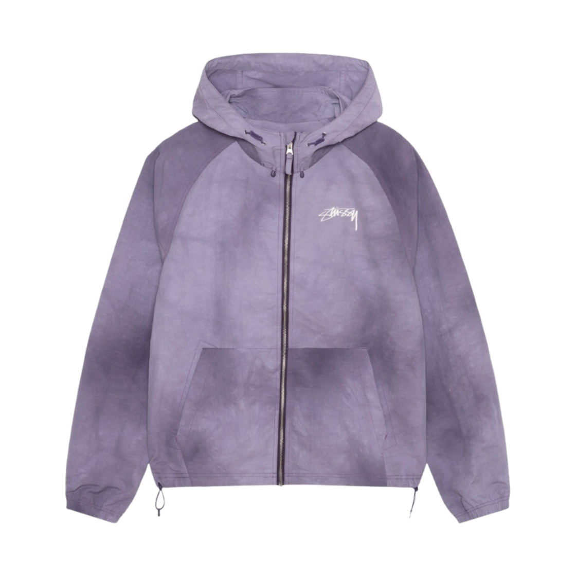 스투시 웨이브 다이 비치 쉘 자켓 그레이프(Stussy Wave Dye Beach Shell Jacket Grape)