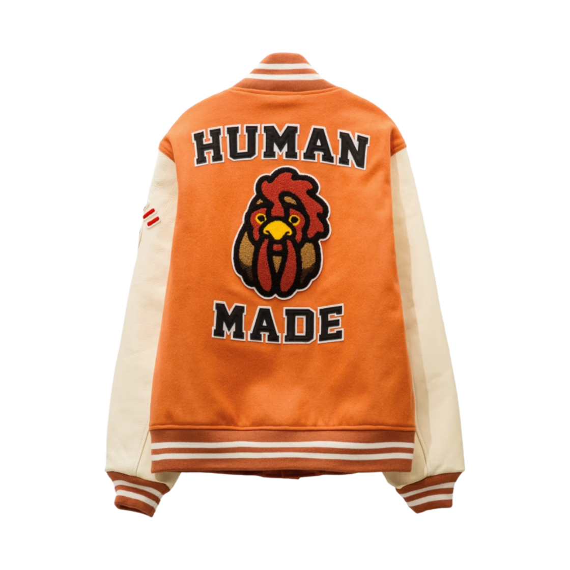 휴먼 메이드 x 원 바이 펜폴즈 바시티 자켓 #4 오렌지 - HBX 한정(Human Made x One By Penfolds Varsity Jacket #4 Orange - HBX Exclusive) - 2
