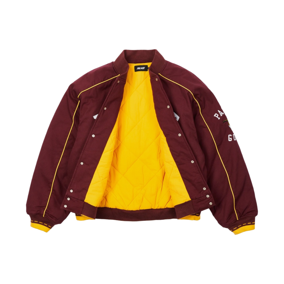 팔라스 고트 바시티 자켓 버건디 - 22SS(Palace Goats Varsity Jacket Burgundy - 22SS) - 3