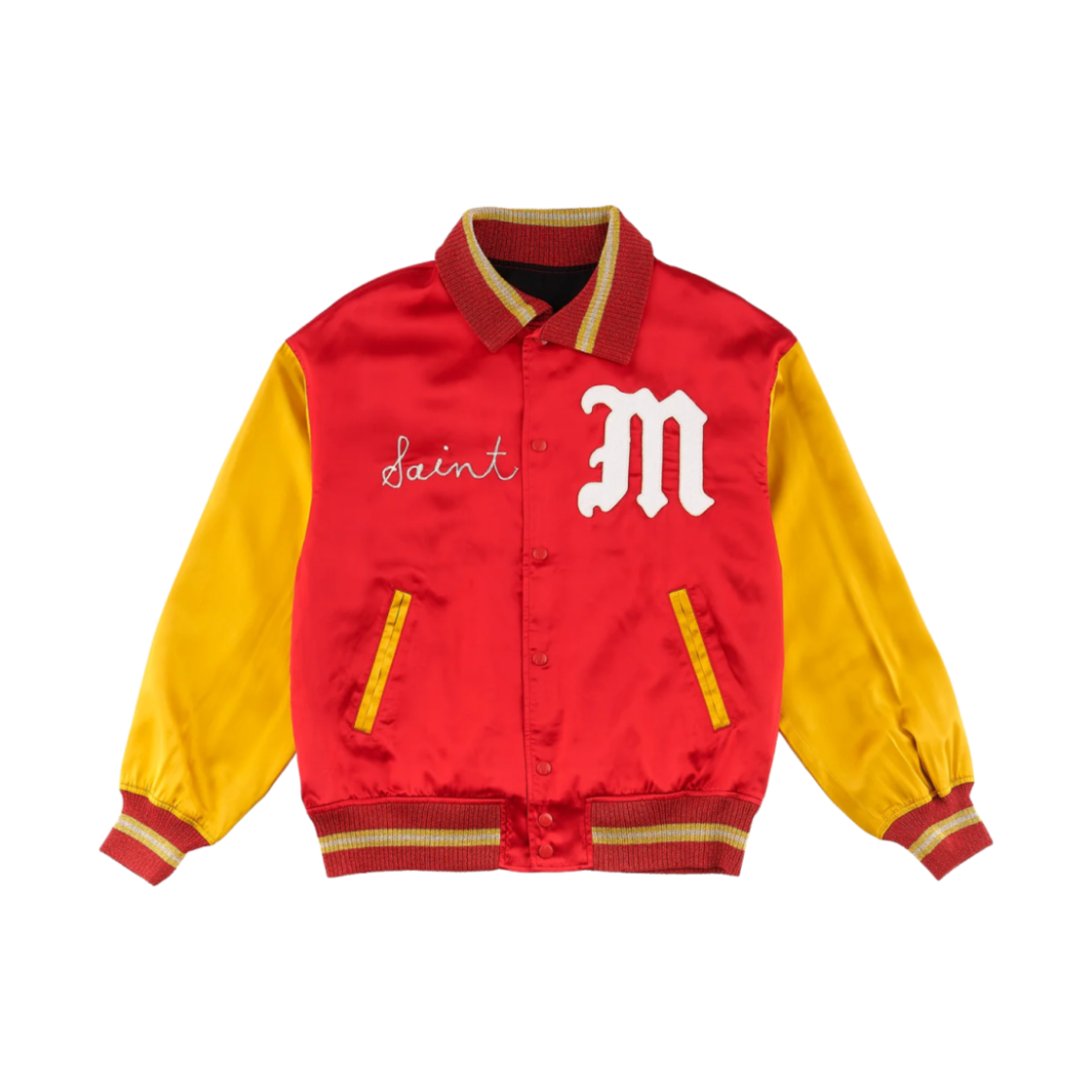 세인트 마이클 바시티 자켓 레드 - 23SS(Saint Mxxxxxx Varsity Jacket Red - 23SS)