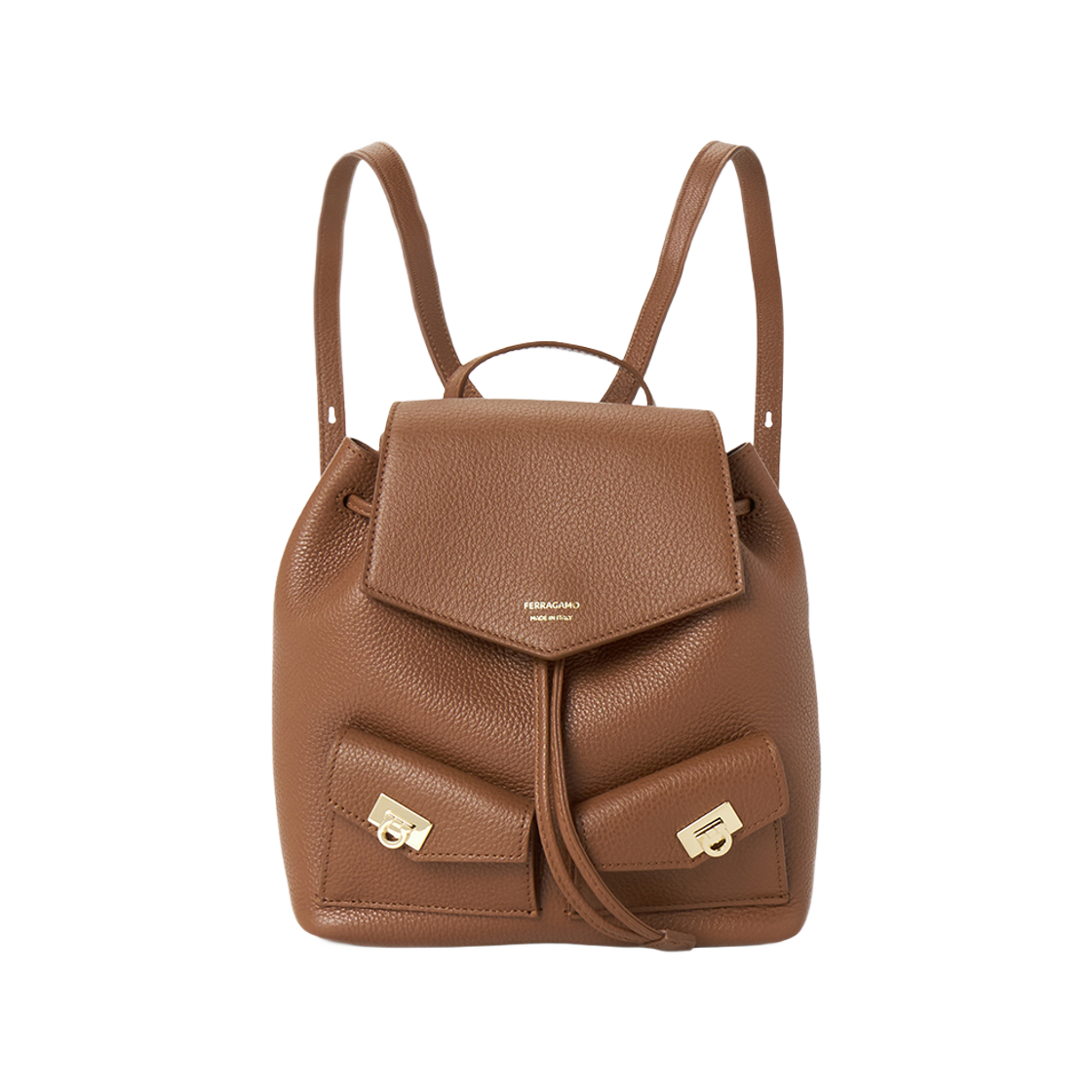 220941-785887 Ferragamo Multipocket Backpack Brown