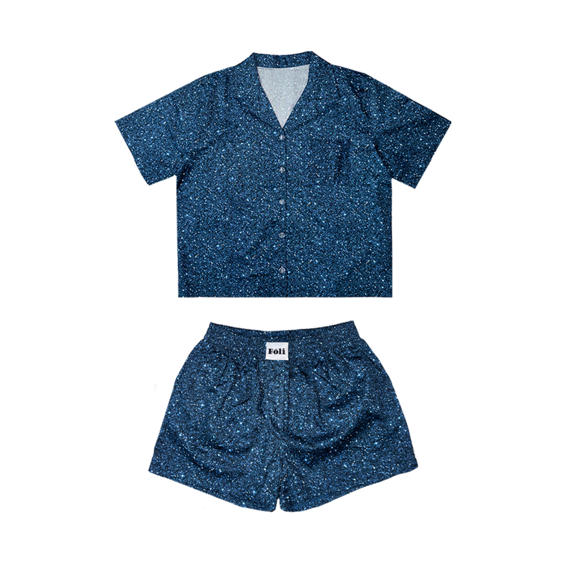 Foliday Glitter PJ Set (2pcs), Navy Foli Women Foliday Glitter PJ Set (2pcs) Navy