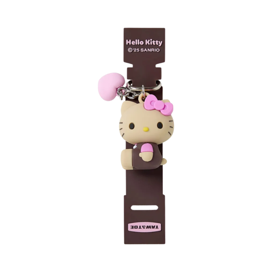 토앤토 x 산리오 탠 헬로키티 참 태그 블랙(Taw&Toe x Sanrio Tan Hello Kitty Charm Tag Black)