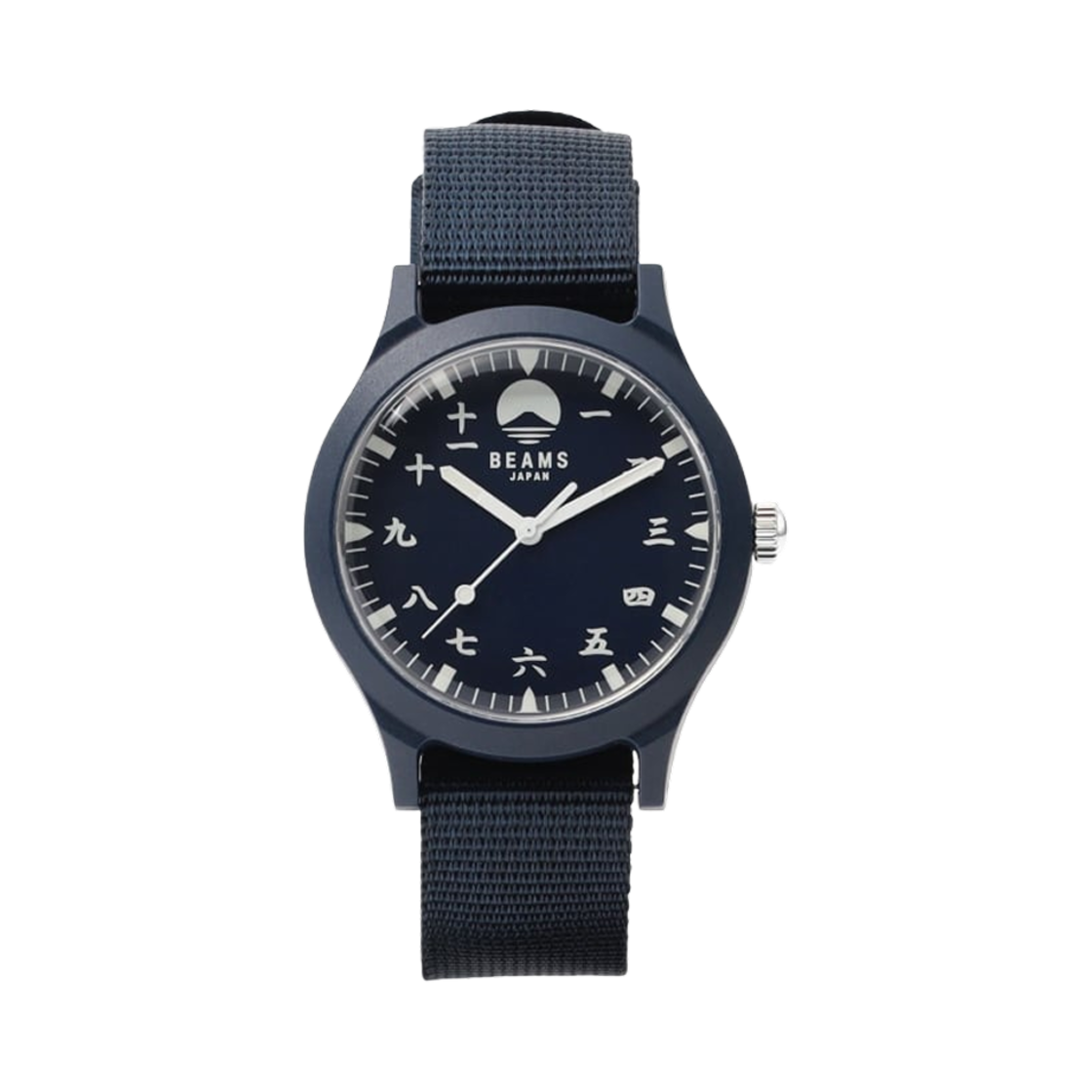 빔즈 오리지널 차이니즈 누매럴스 32mm 와치 네이비(Beams Original Chinese Numerals 32mm Watch Navy)