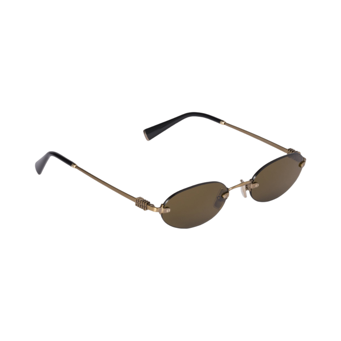 SMUA54-E26C-FE09Z (W) Miu Miu Logo Sunglasses Loden Green Lenses
