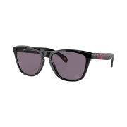 Oakley x Fragment Frogskins Pink Polished Black Frame Prizm Grey Lenses Low Bridge Fit