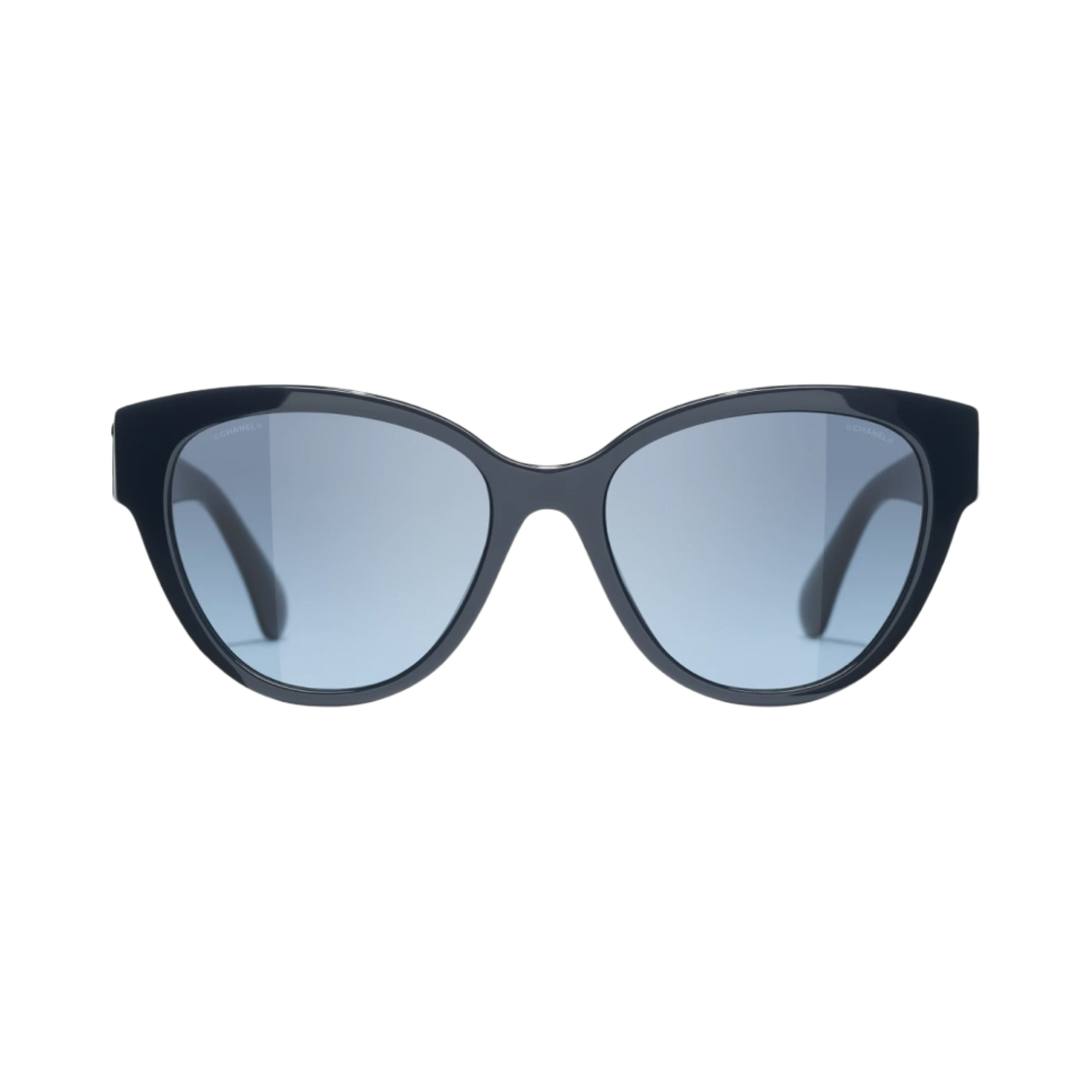 A71467-X01081-S1724-EXOR/5477-A-1724-S2 Chanel Butterfly Sunglasses Acetate & Blue Frame Blue Gradient Lenses Asian Fit - 대표 이미지 #1