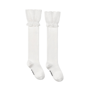 (W) Glowny x Simihaze Posh Lace Knee Socks White