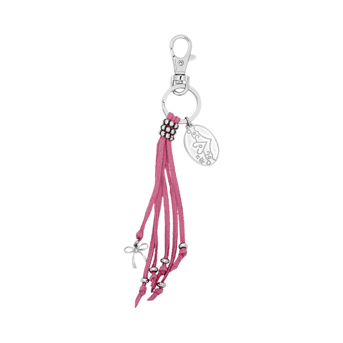 Nff-P00000WT Nff Pink Tassel Key Ring