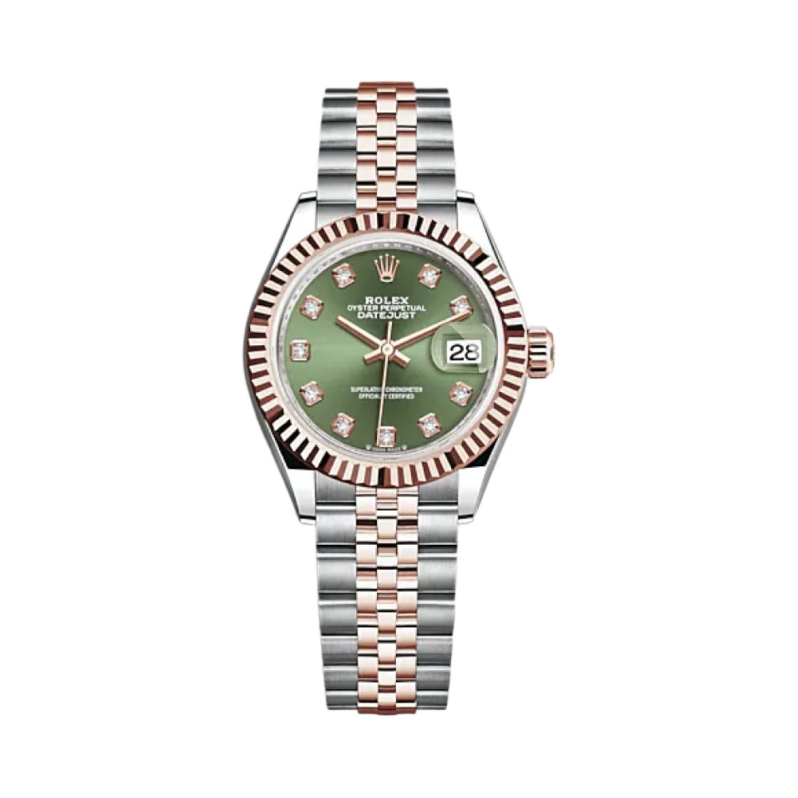 롤렉스 레이디-데이트저스트 28mm 279171 올리브 그린 다이아 셋팅 쥬빌리(Rolex Lady-Datejust 28mm 279171 Olive Green Diamond-Set Jubilee)