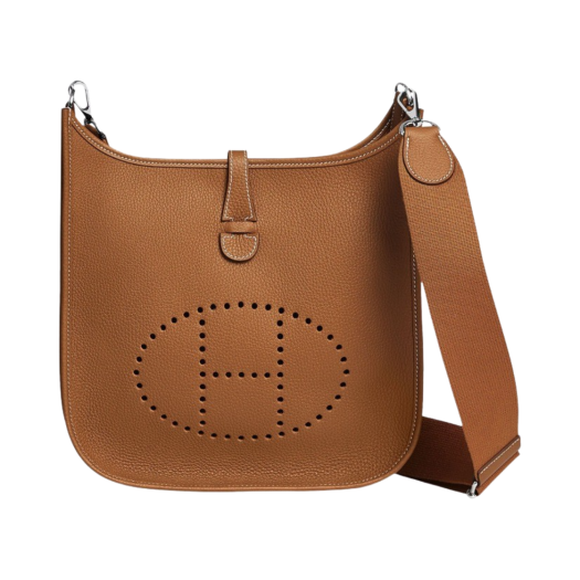Hermes Evelyne III 29 Bag Clemence & Palladium Gold