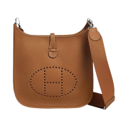 Hermes Evelyne III 29 Bag Clemence & Palladium Gold