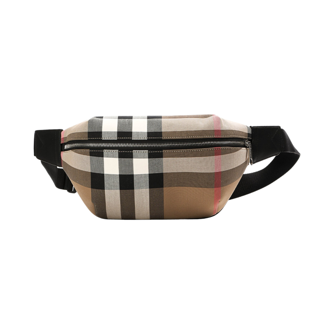 8084555 Burberry ML MD Sonny Check Belt Bag Taupe Brown