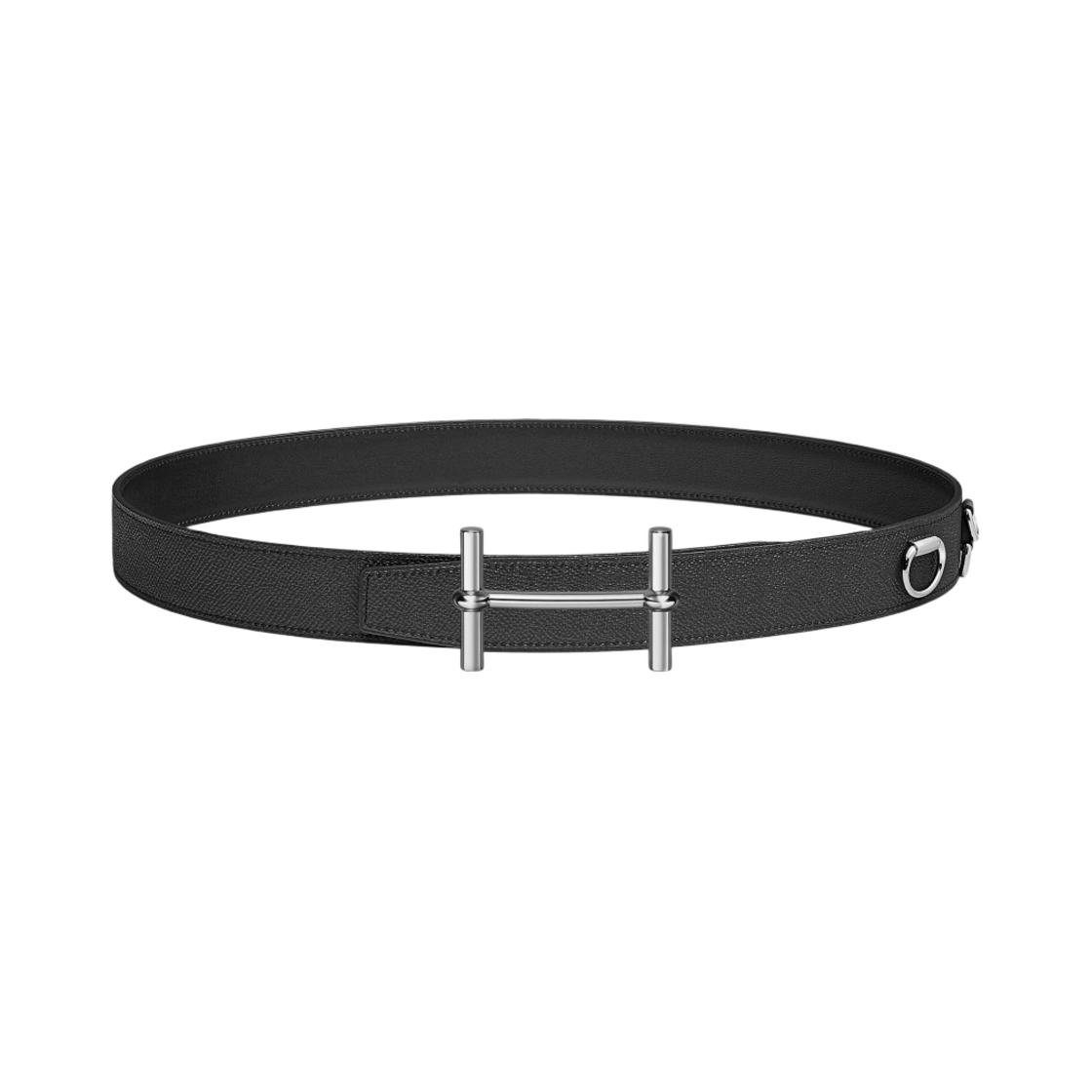 에르메스 H 당크르 벨트 버클 & 리버서블 가죽 스트랩 32mm & 실버 누아(Hermes H D'Ancre Belt Buckle & Reversible Leather Strap 32mm & Silver Noir) - 1