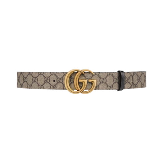 Gucci GG Marmont Reversible Belt Black Leather