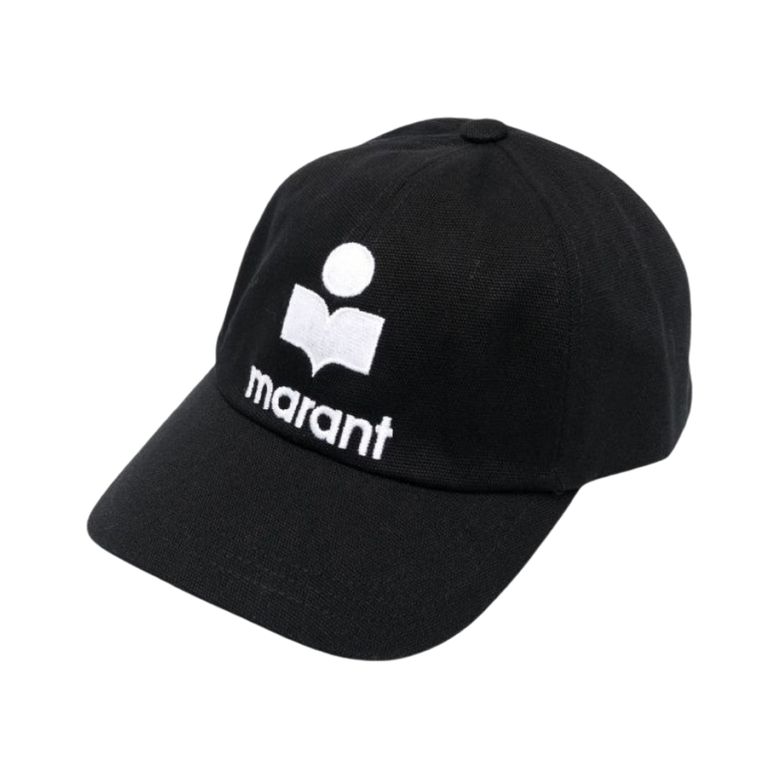 CQ001XFA-A1C09A-BKEC (W) Isabel Marant Tyron Logo Cap Black Ecru - 23SS
