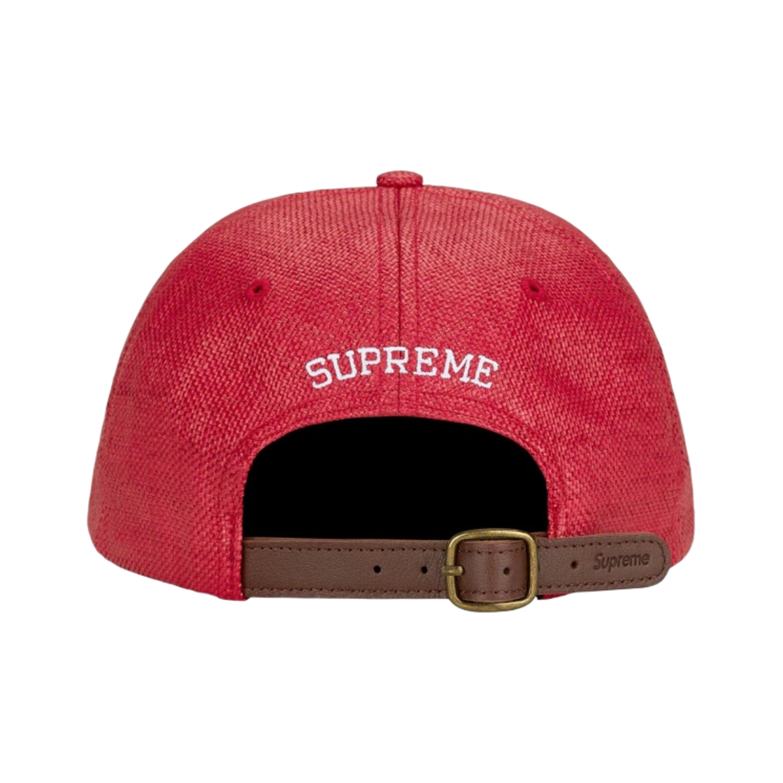슈프림 라피아 S 로고 6-패널 캡 레드 - 22SS(Supreme Raffia S Logo 6-Panel Red - 22SS) - 2