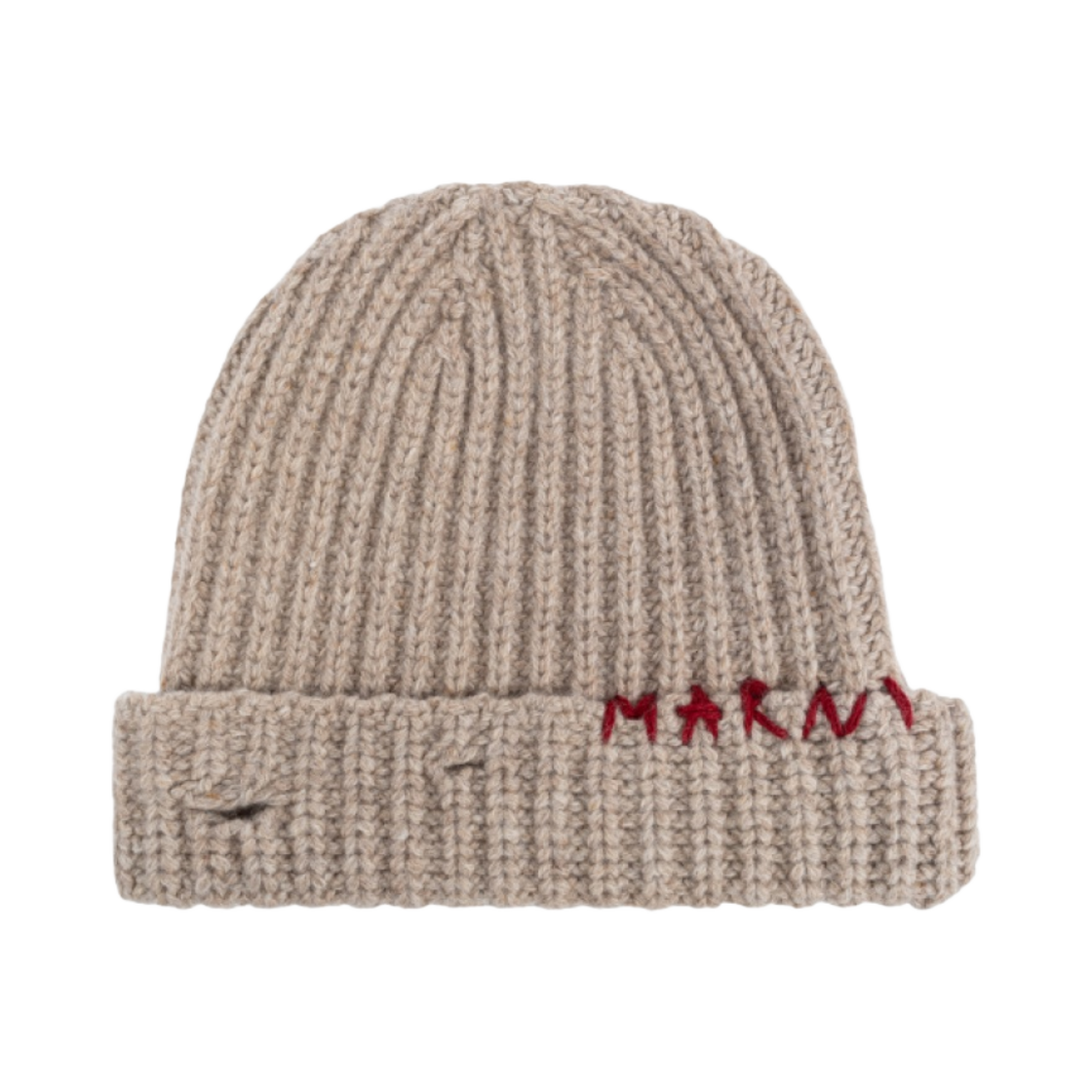 CLMC0125Q0-UFH938-00W32 Marni Shetland Wool Beanie Beige